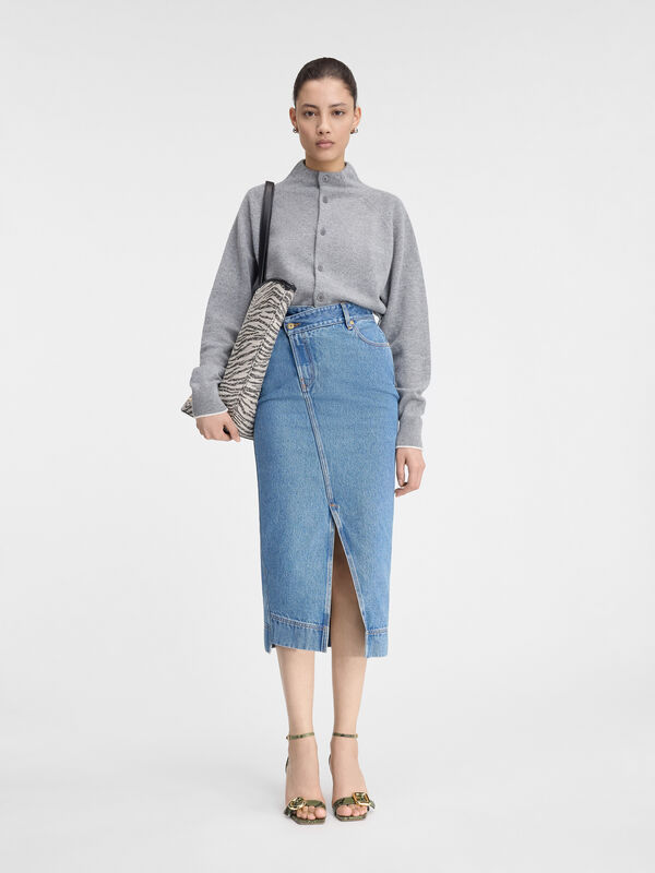 تنورة La Jupe De-Nîmes jacquemus تنورة la jupe de n mes