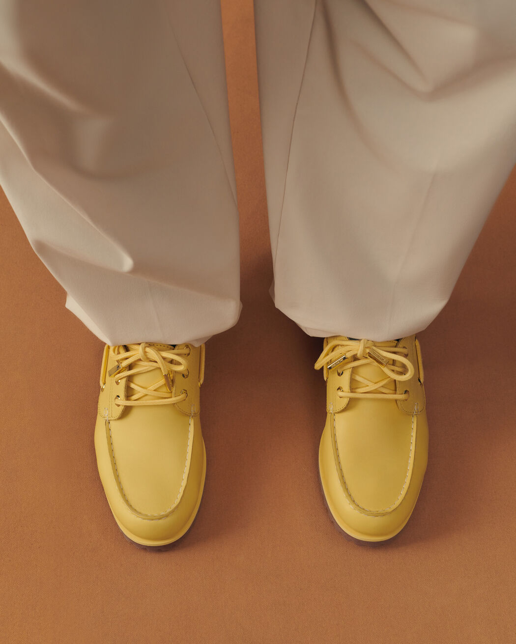 The JACQUEMUS+TIMBERLAND boat shoe the jacquemus timberland boat shoe