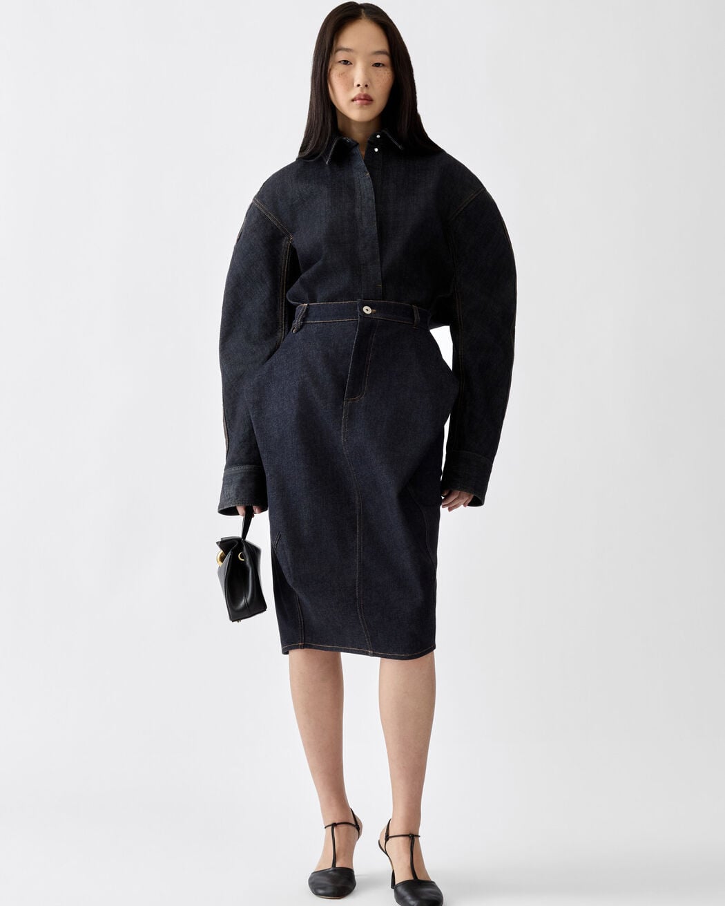The de-Nîmes Cubisto skirt jacquemus the de n mes cubisto skirt