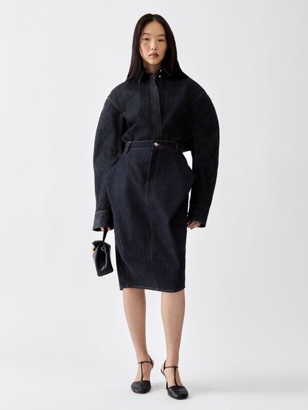 The de-Nîmes Cubisto skirt jacquemus the de n mes cubisto skirt