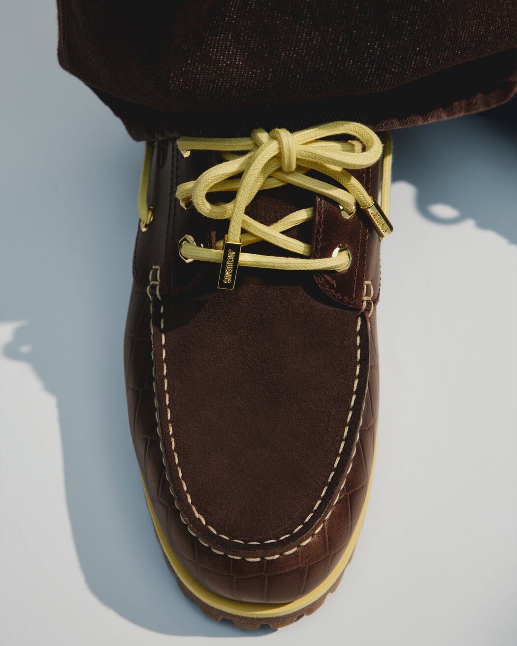 The Jacquemus + Timberland boat shoe the jacquemus timberland boat shoe