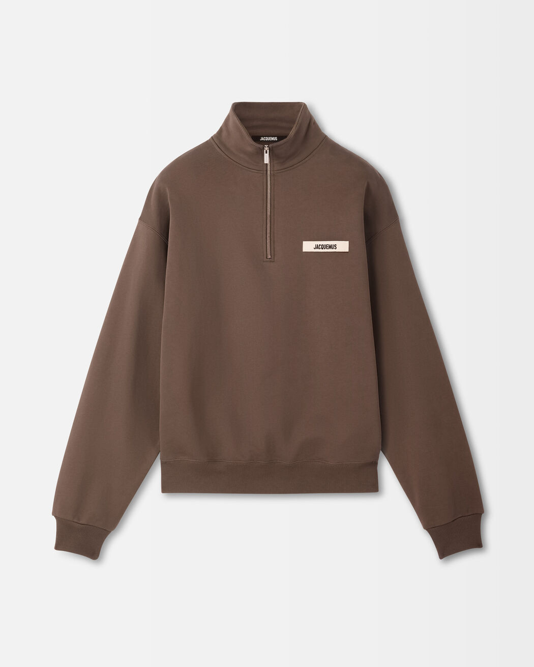 The Gros Grain zipped-rollneck sweatshirt jacquemus the gros grain zipped rollneck sweatshirt