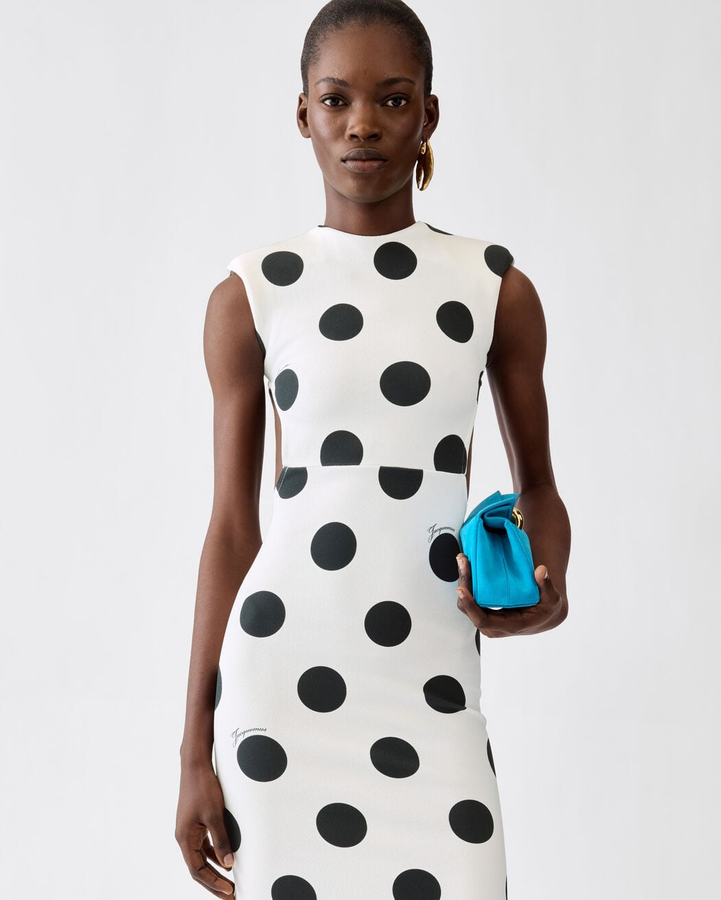 The Palmier dress with dots jacquemus the palmier dress with dots