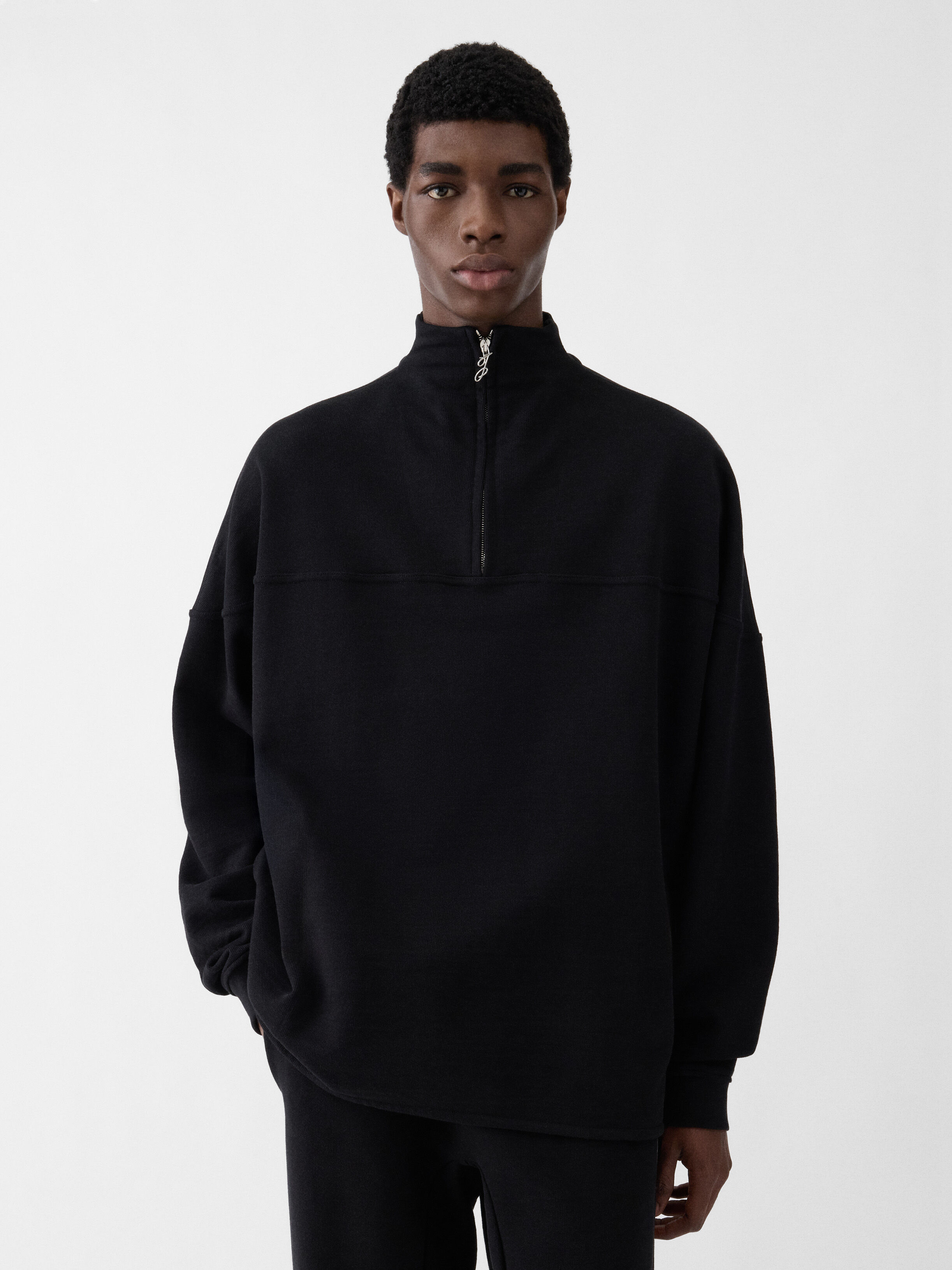 The Rond Carré Zipped-rollneck Sweatshirt