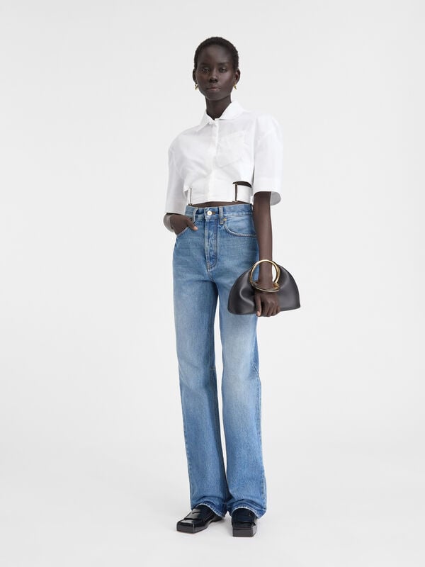 The straight de-Nîmes denim pants jacquemus the straight de n mes denim pants
