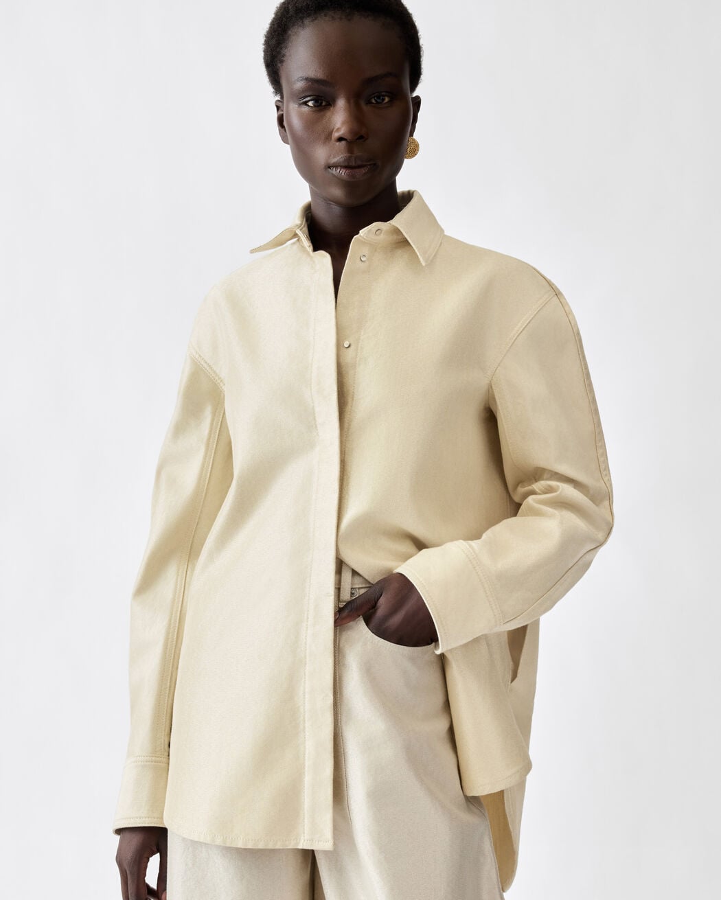 The de-Nîmes Citta denim shirt jacquemus the de n mes citta denim shirt