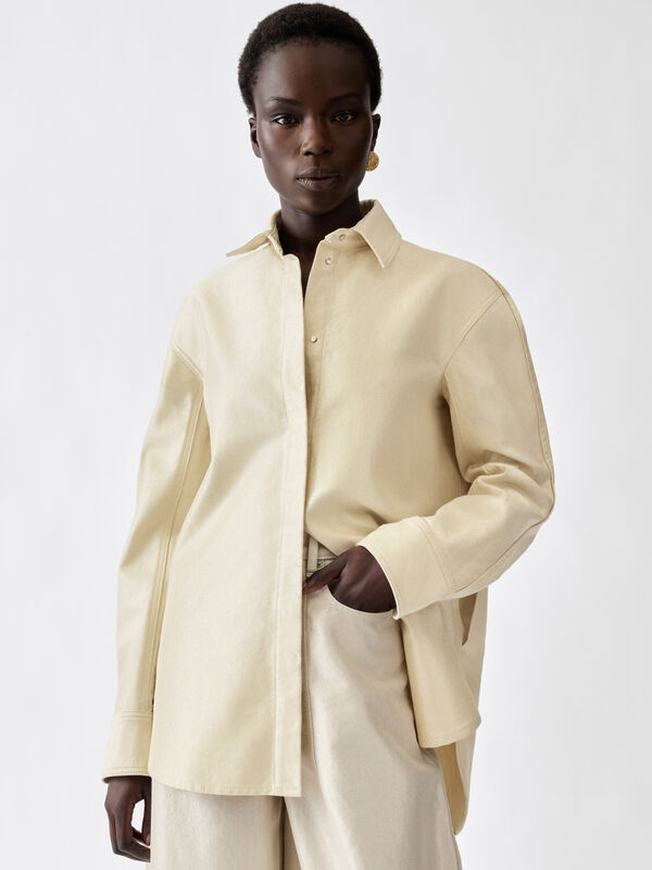 The de-Nîmes Citta denim shirt jacquemus the de n mes citta denim shirt
