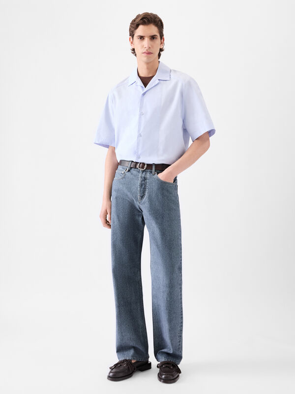 The straight de-Nîmes denim pants jacquemus جينز the straight de n mes
