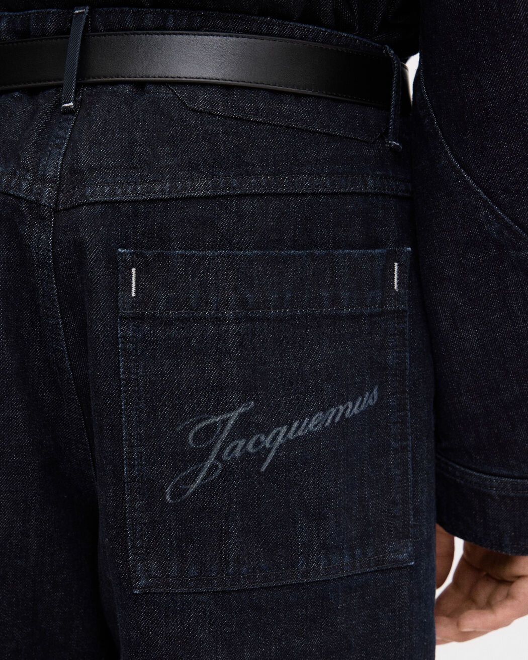 The de-Nîmes denim shorts jacquemus the de n mes denim shorts