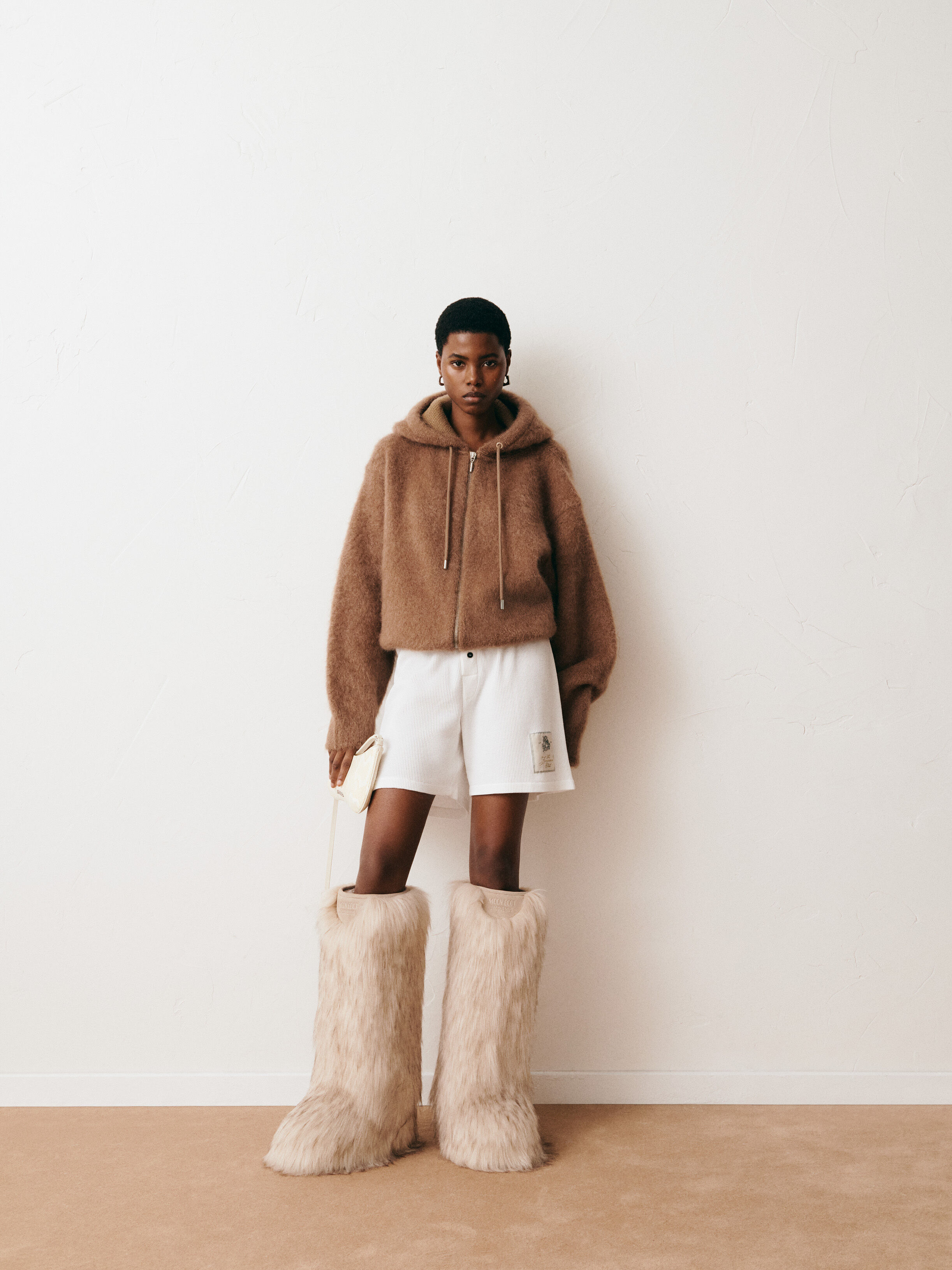 The Nuvola zipped cardigan, Beige/Naturals | JACQUEMUS UAE