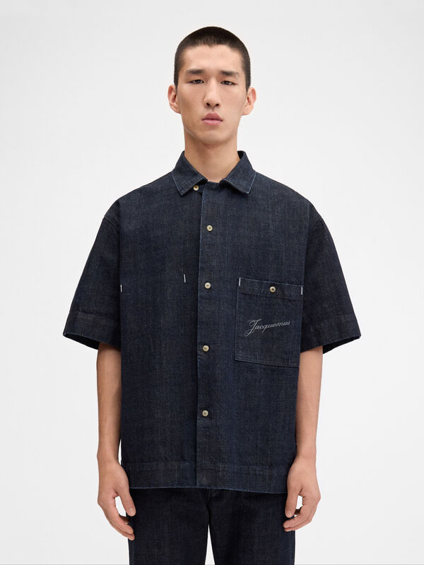 The Aloe de-Nîmes denim shirt jacquemus the aloe de n mes denim shirt