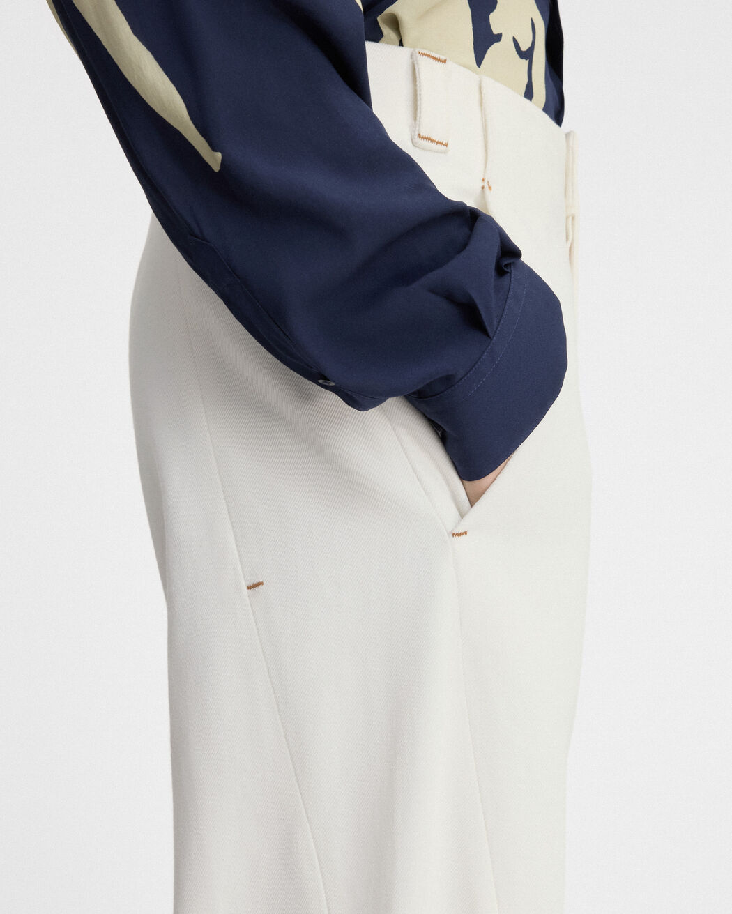 The Scala de-Nîmes denim pants jacquemus the scala de n mes denim pants