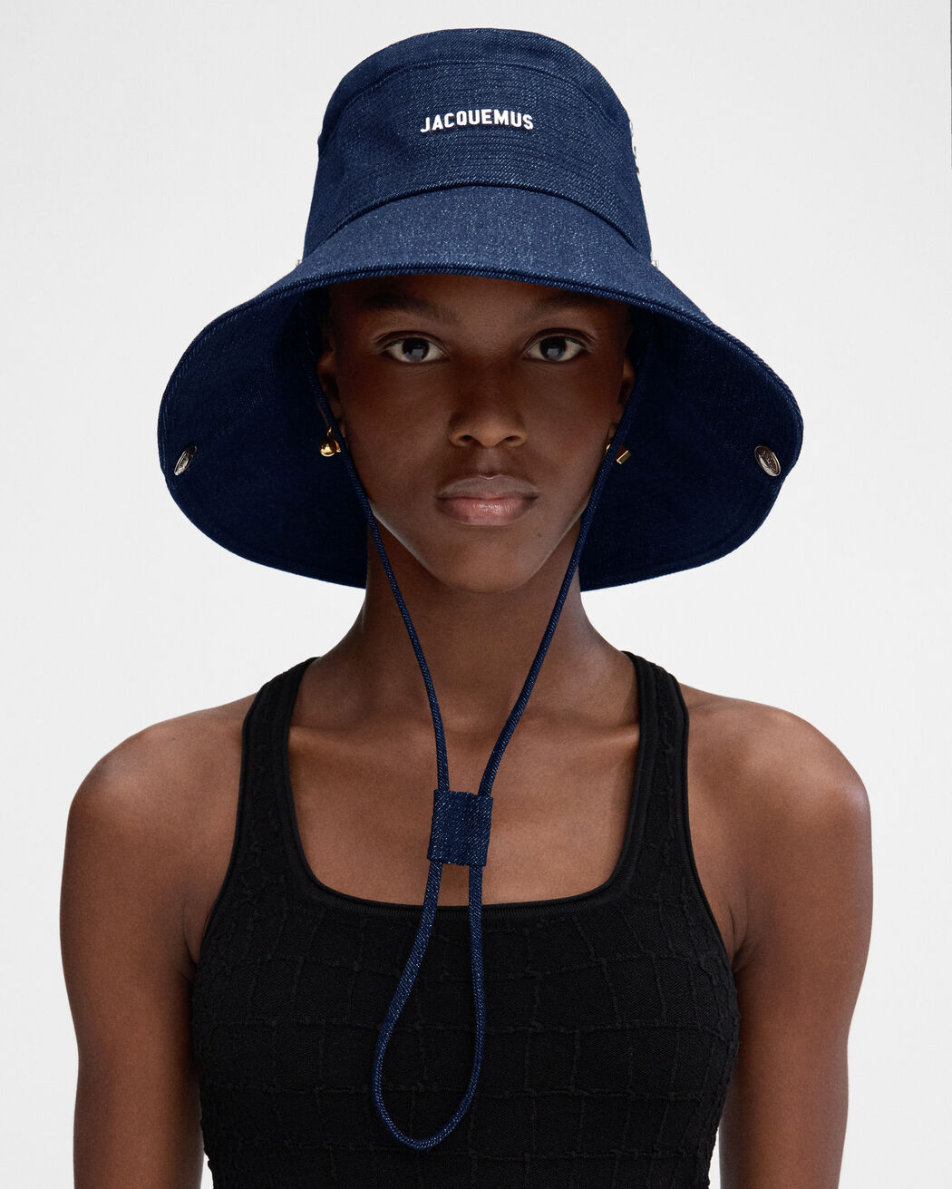 The de-Nîmes denim bucket hat jacquemus the de n mes denim bucket hat