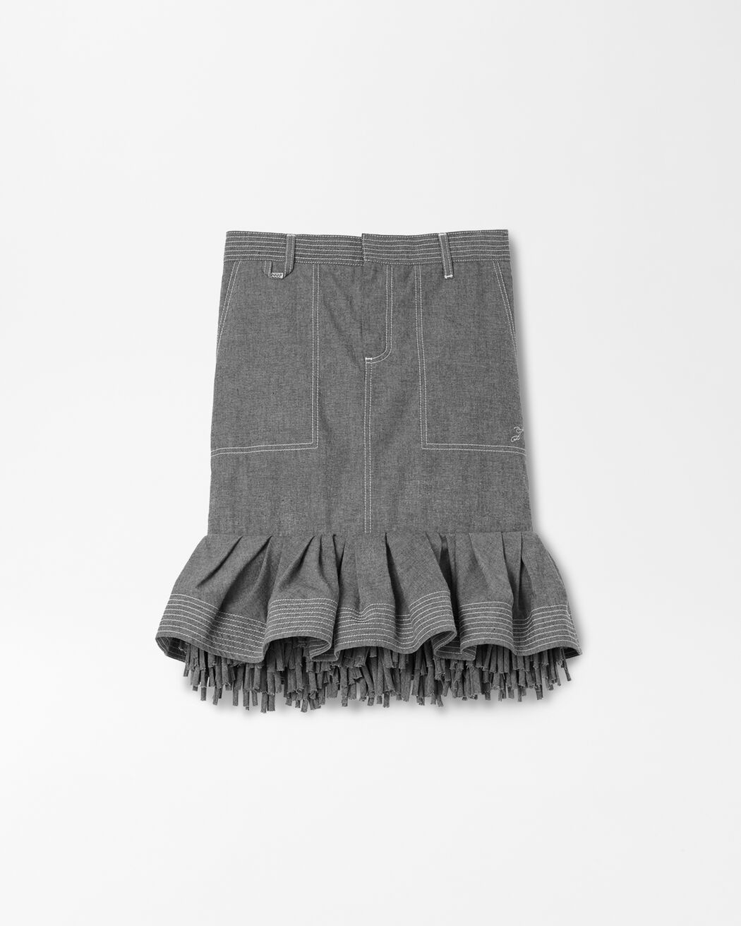 The Cabana de-Nîmes denim skirt jacquemus the cabana de n mes denim skirt