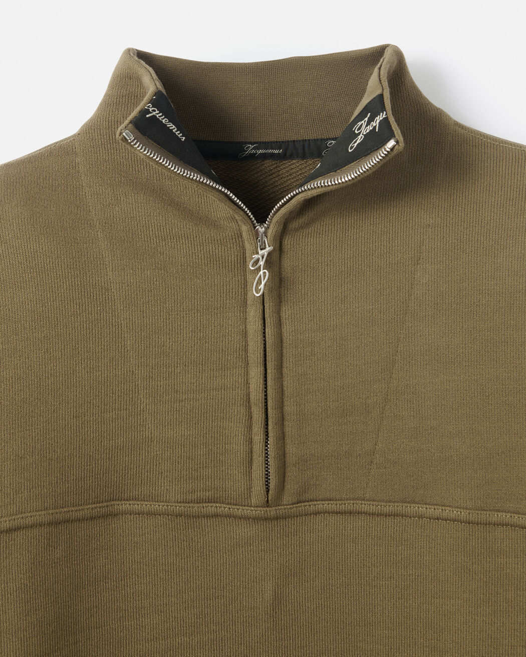 The Rond Carré zipped-rollneck sweatshirt jacquemus the rond carr zipped rollneck sweatshirt