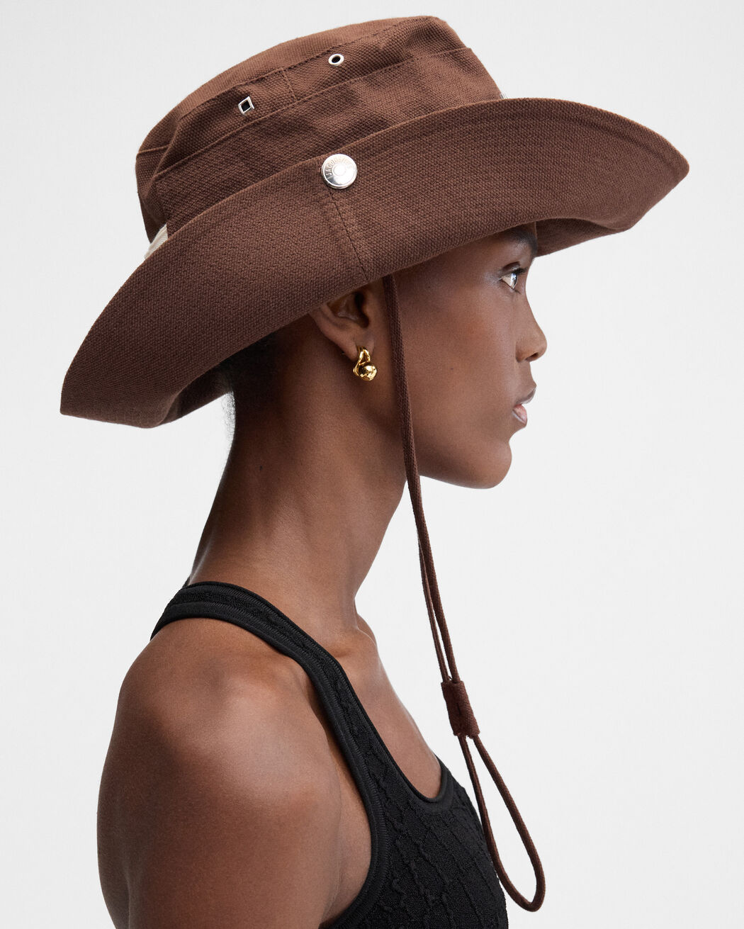 The de-Nîmes denim bucket hat jacquemus the de n mes denim bucket hat