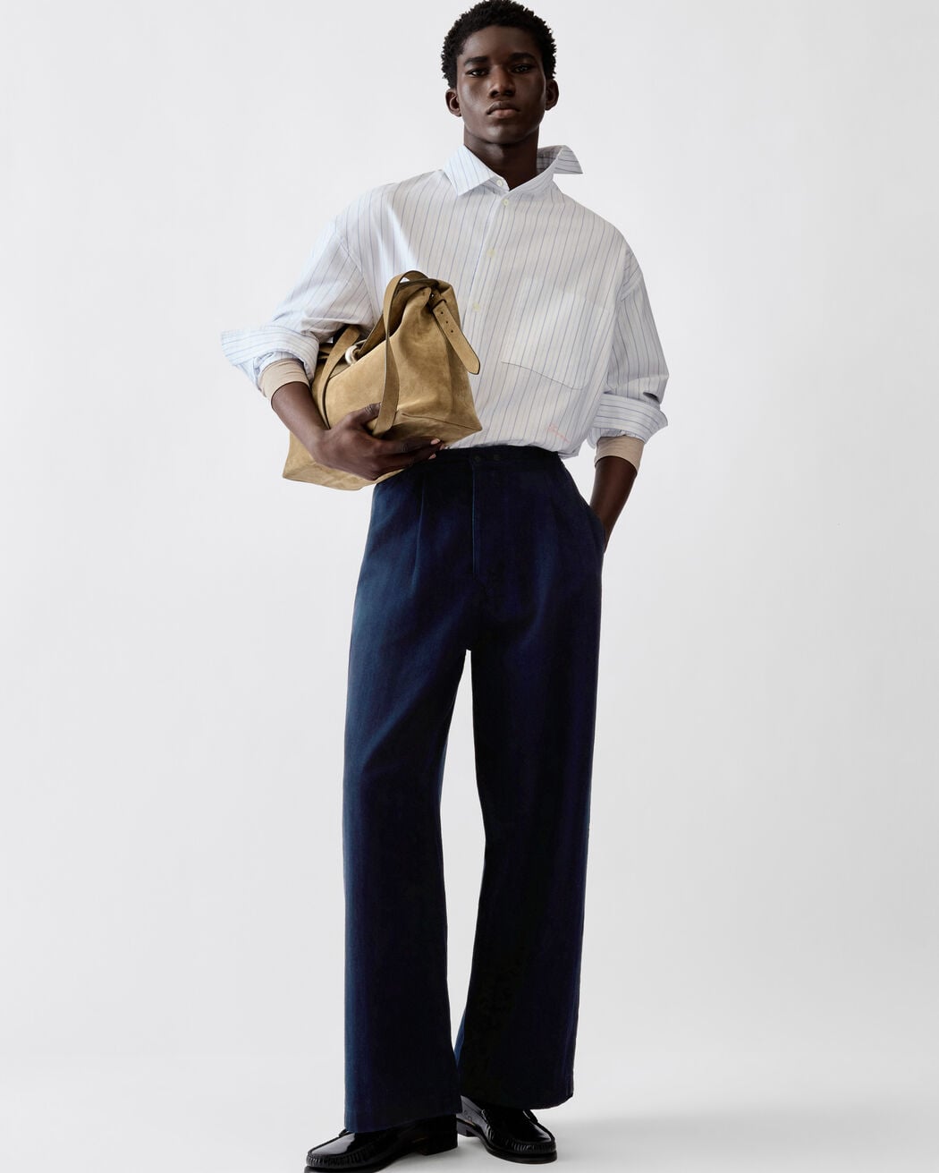 The de-Nîmes Pyjama denim pants jacquemus the de n mes pyjama denim pants