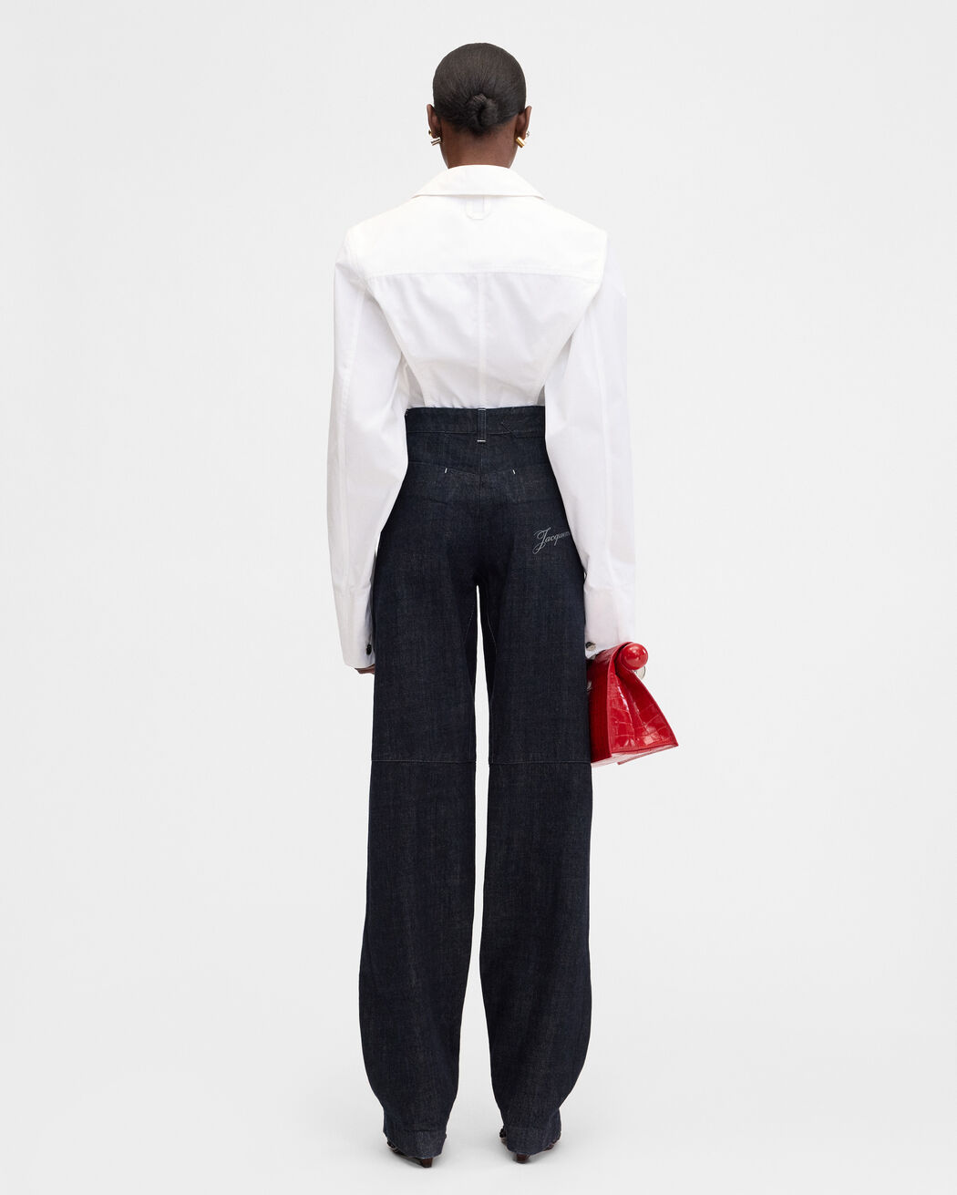 The de-Nîmes denim cargo pants jacquemus the de n mes denim cargo pants