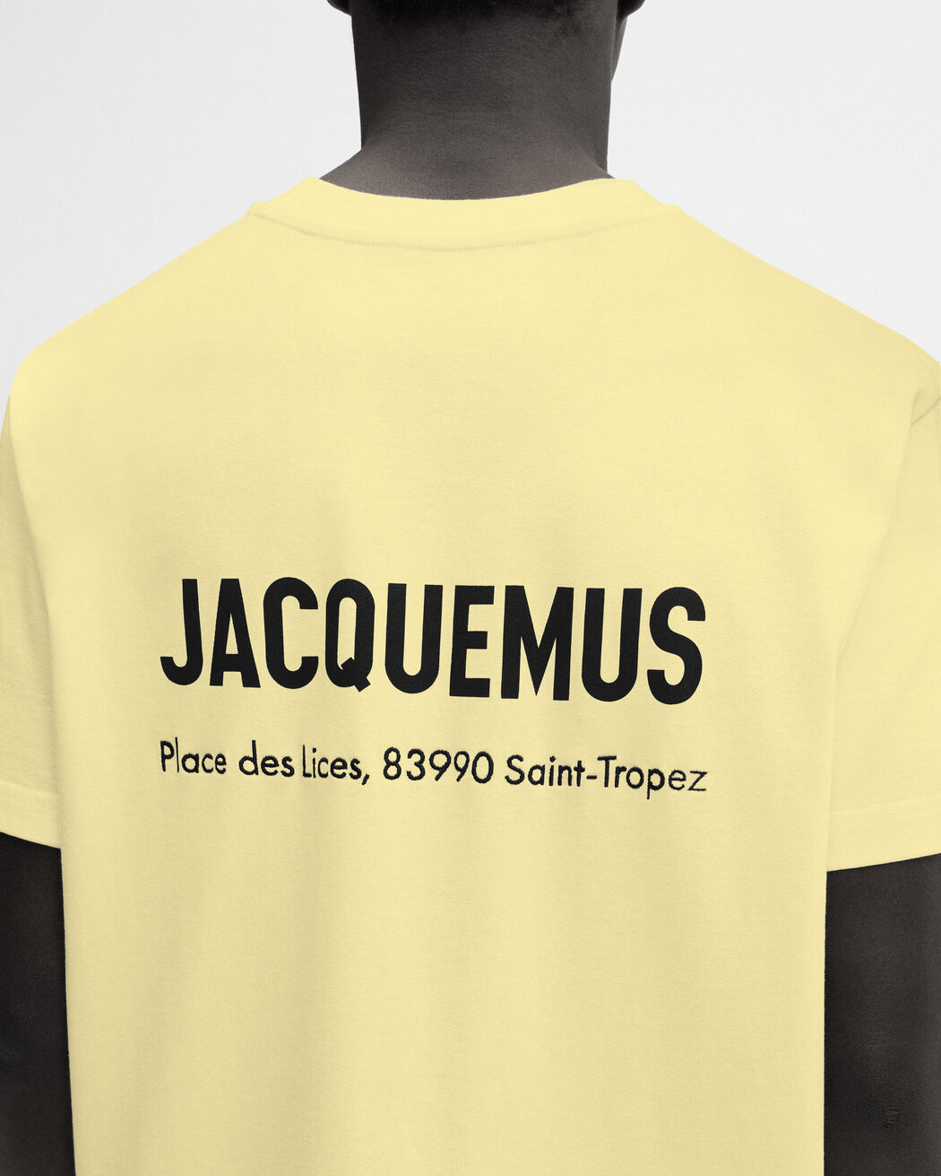The Saint Tropez Place des Lices address t-shirt jacquemus the saint tropez place des lices address t shirt