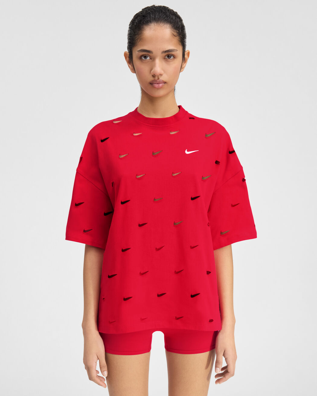 The Swoosh JACQUEMUS+NIKE t-shirt the swoosh jacquemus nike t shirt