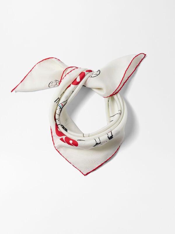 The Supporter silk scarf jacquemus the supporter silk scarf