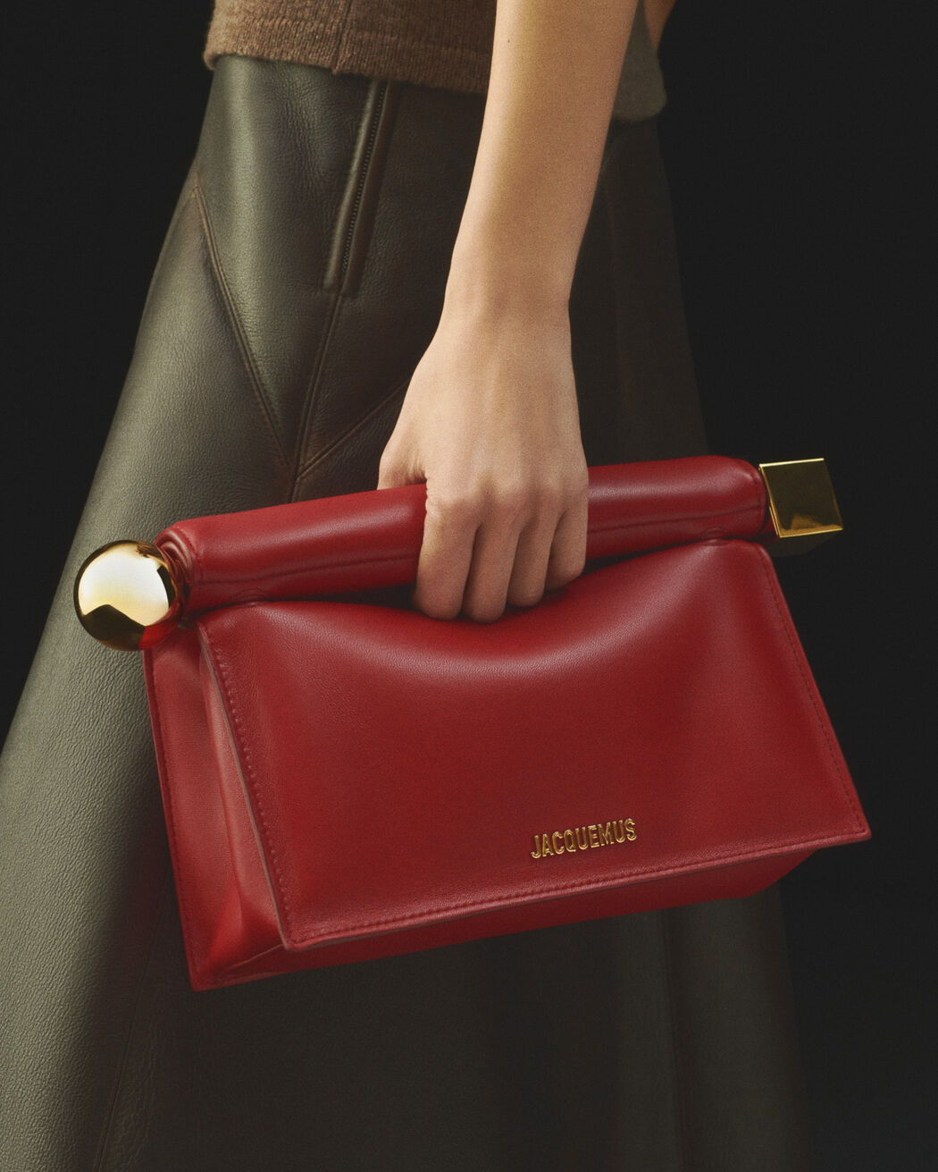 The Rond Carré clutch jacquemus the rond carr clutch