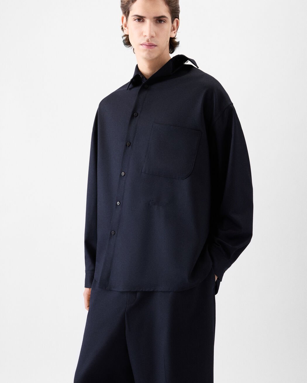 The Cuadro long-sleeve shirt jacquemus the cuadro long sleeve shirt