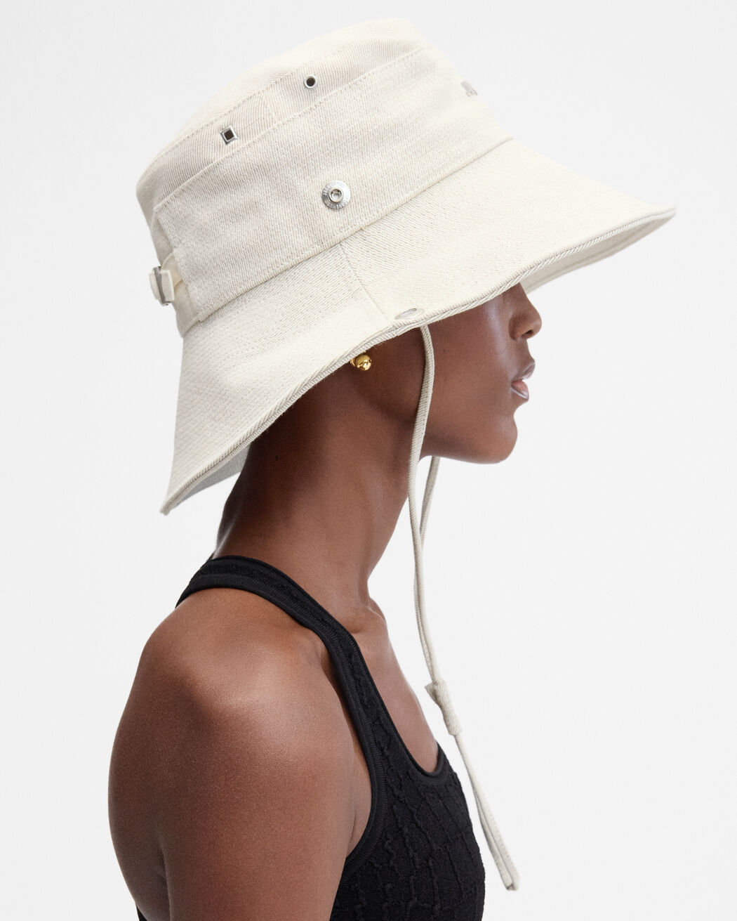 The de-Nîmes denim bucket hat jacquemus the de n mes denim bucket hat