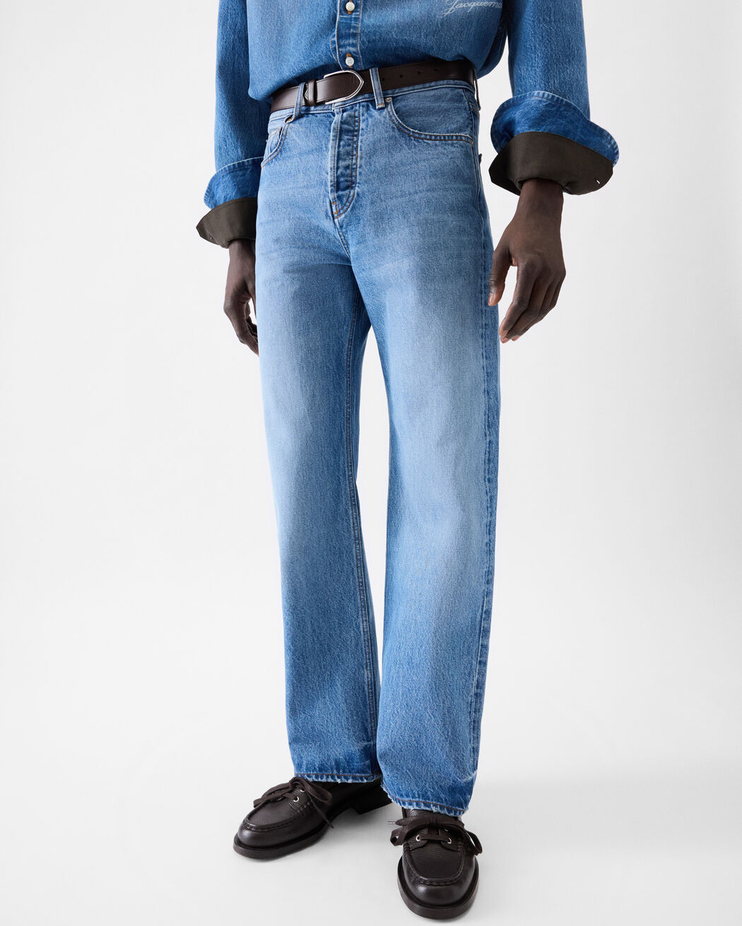 The straight de-Nîmes denim pants jacquemus the straight de n mes denim pants