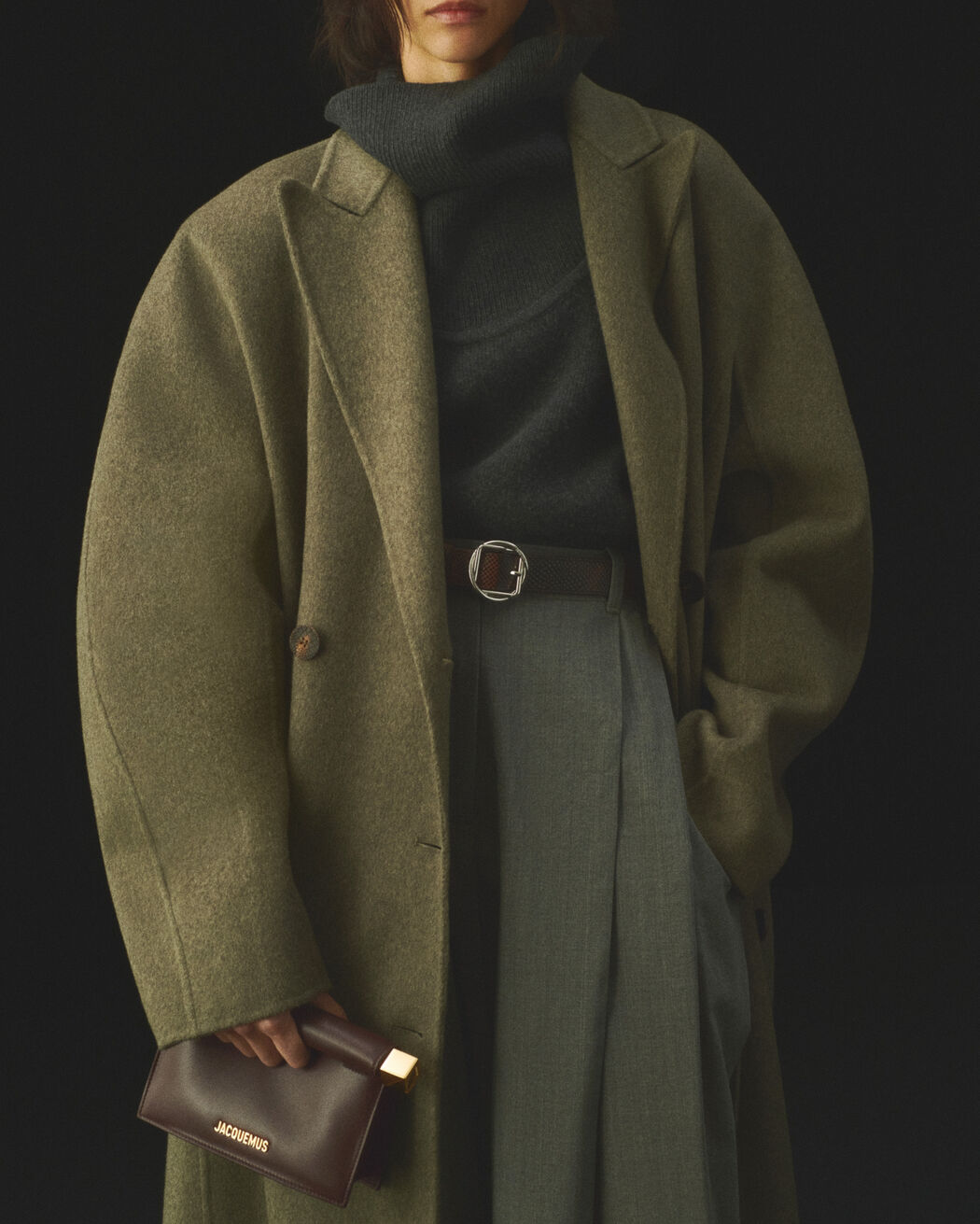 The small Rond Carré clutch jacquemus the small rond carr clutch