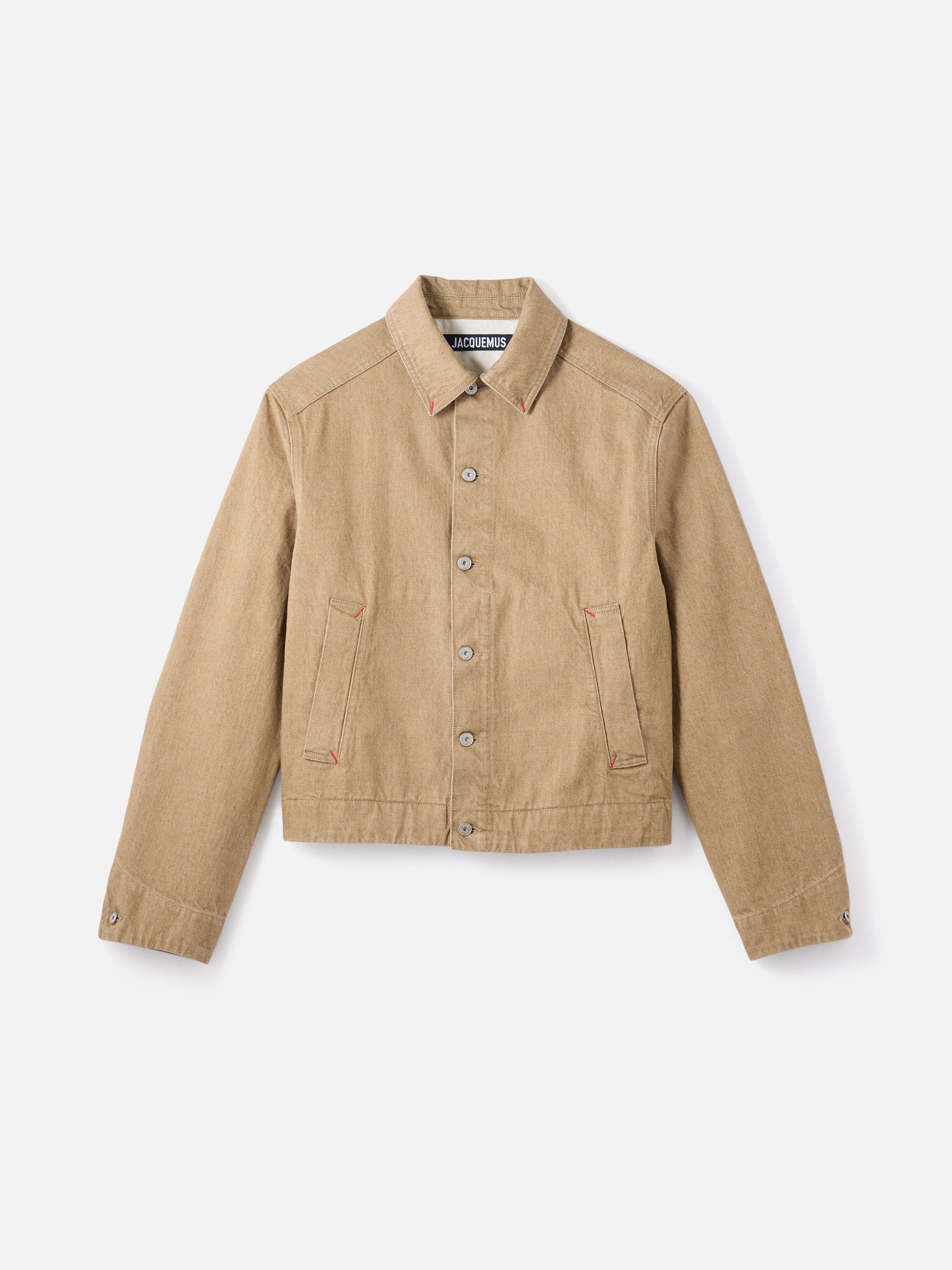 The Mirada de-Nîmes denim jacket, Beige | JACQUEMUS UAE