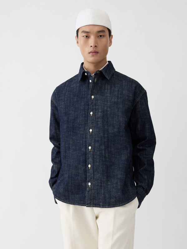 The Simon de-Nîmes denim shirt jacquemus the simon de n mes denim shirt