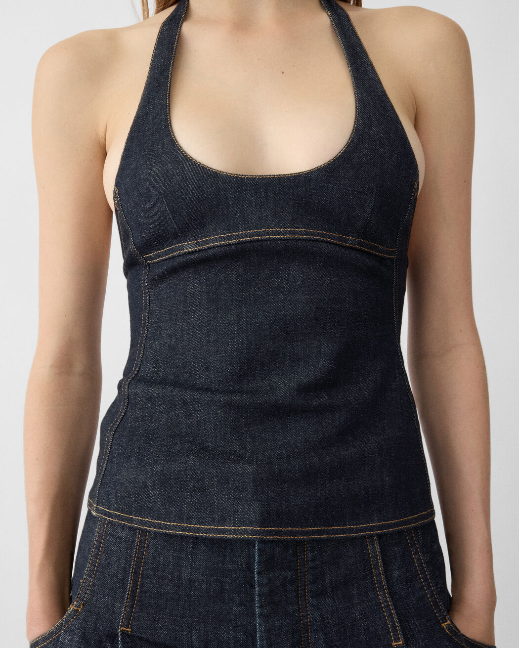 The Lavoir de-Nîmes denim top jacquemus the lavoir de n mes denim top