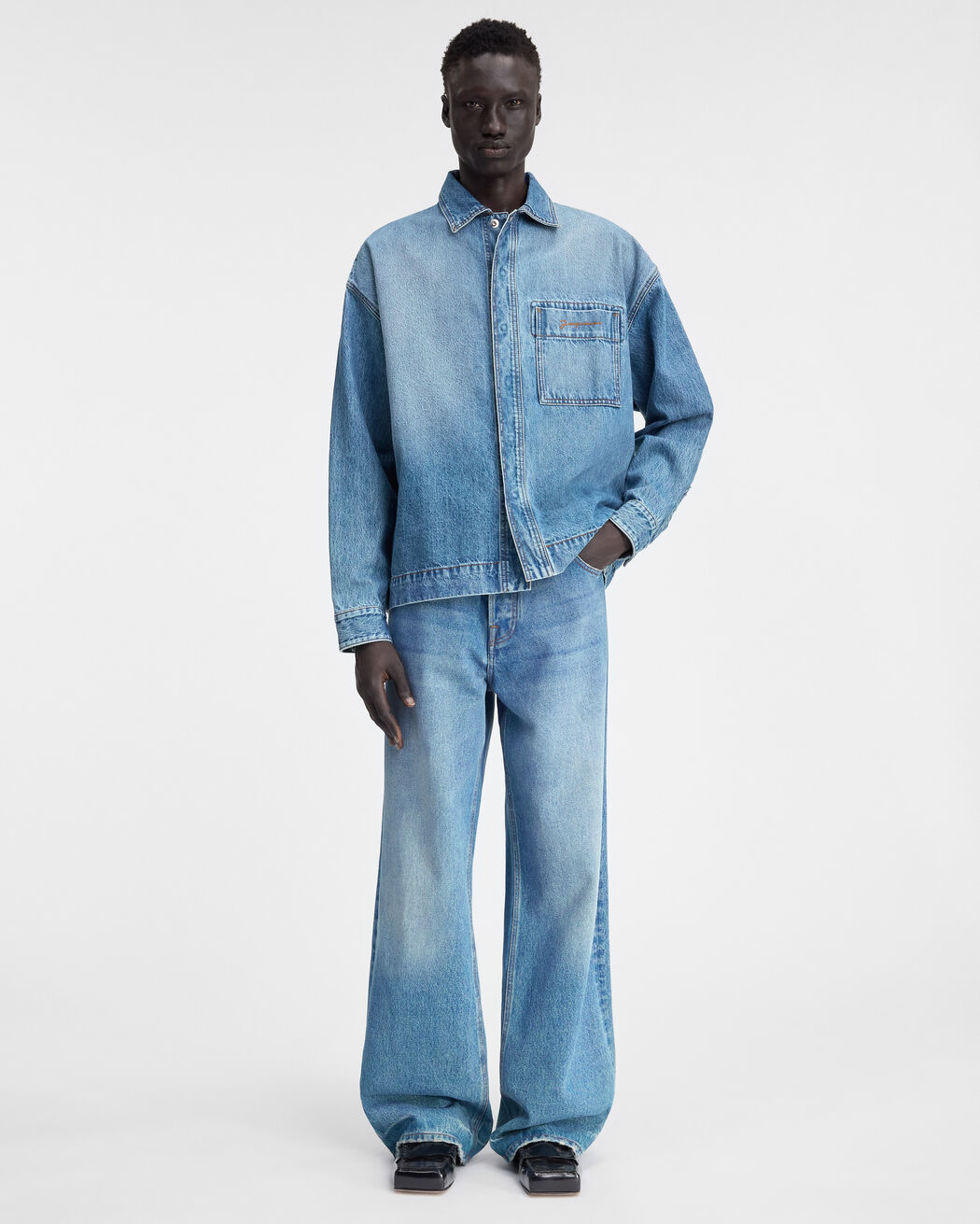 قميص La Chemise De-Nîmes jacquemus قميص la chemise de n mes