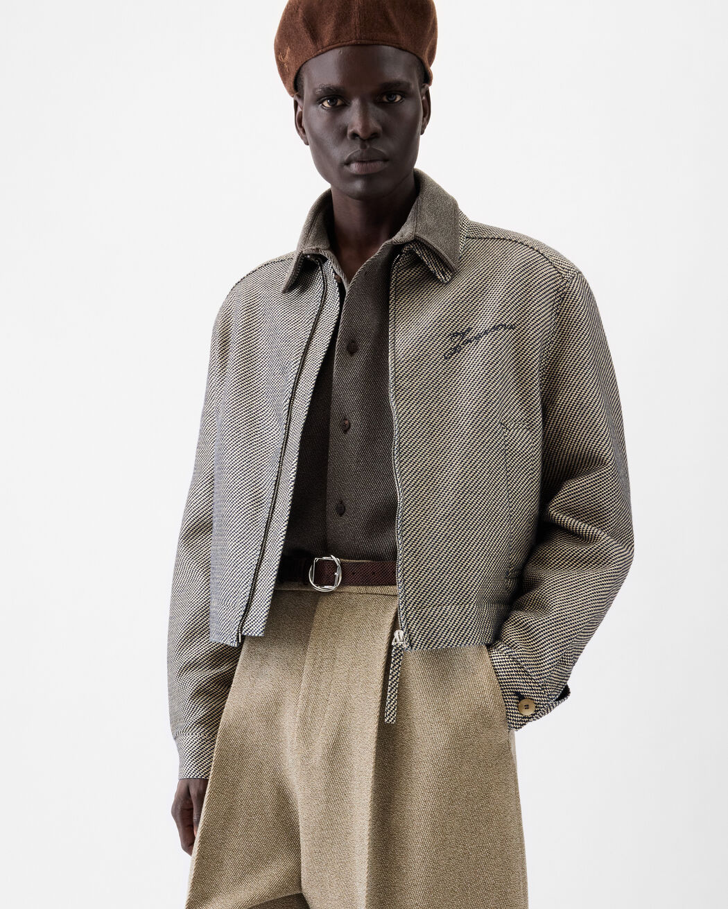 The Canevas de-Nîmes denim jacket jacquemus the canevas de n mes denim jacket