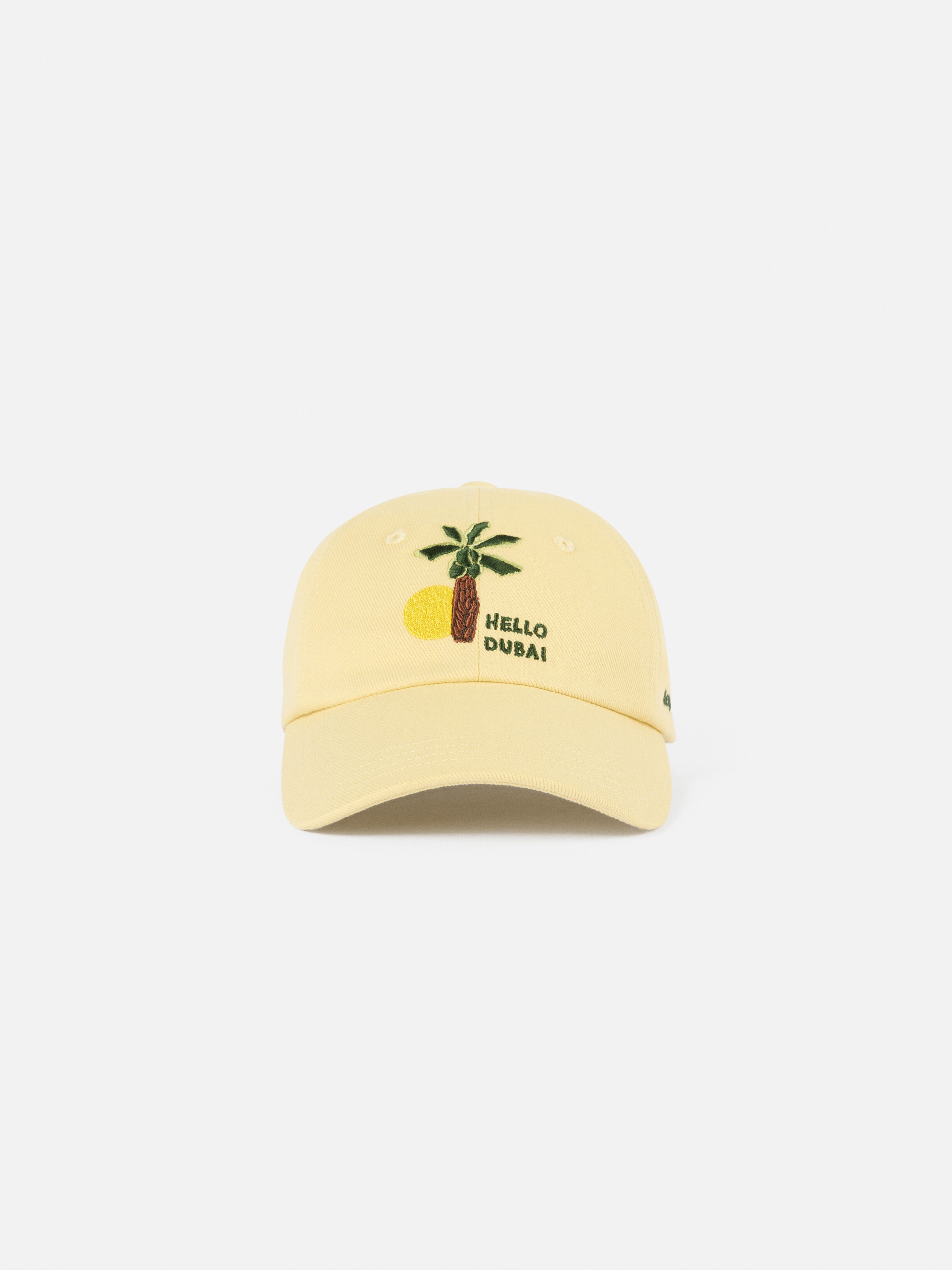 The Hello Dubai baseball cap, Dubai Palm Yellow | JACQUEMUS UAE