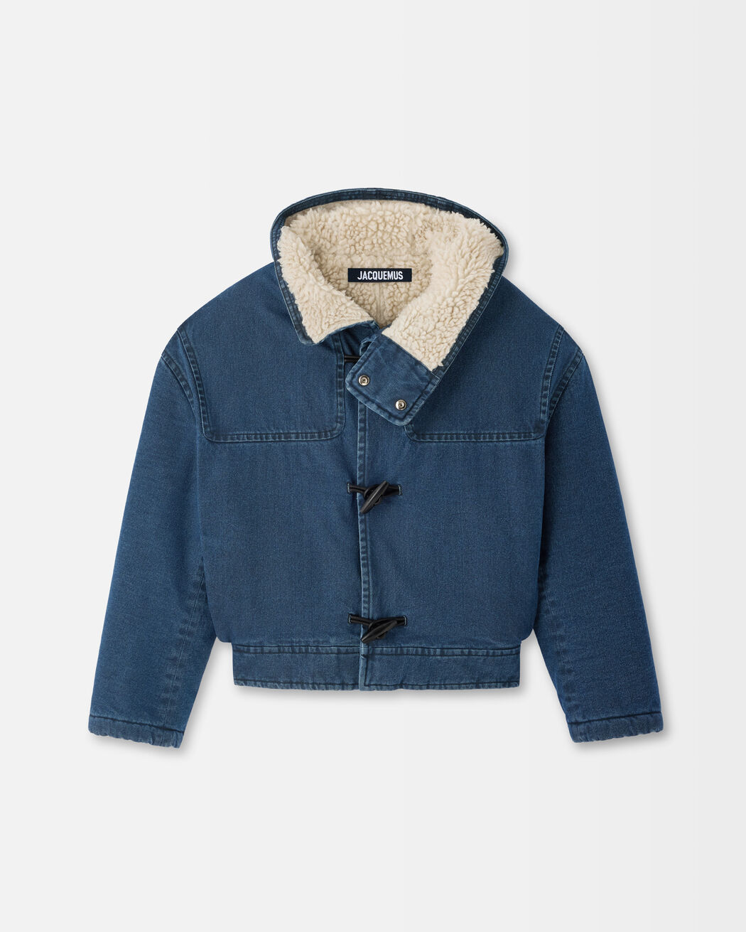 The de-Nîmes denim duffle coat jacquemus the de n mes denim duffle coat