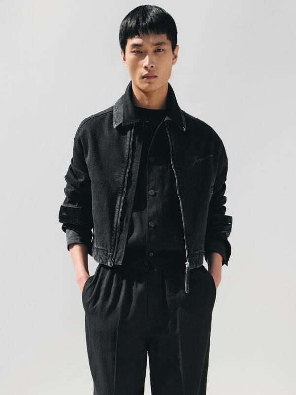 The de-Nîmes Canevas jacket jacquemus the de n mes canevas jacket