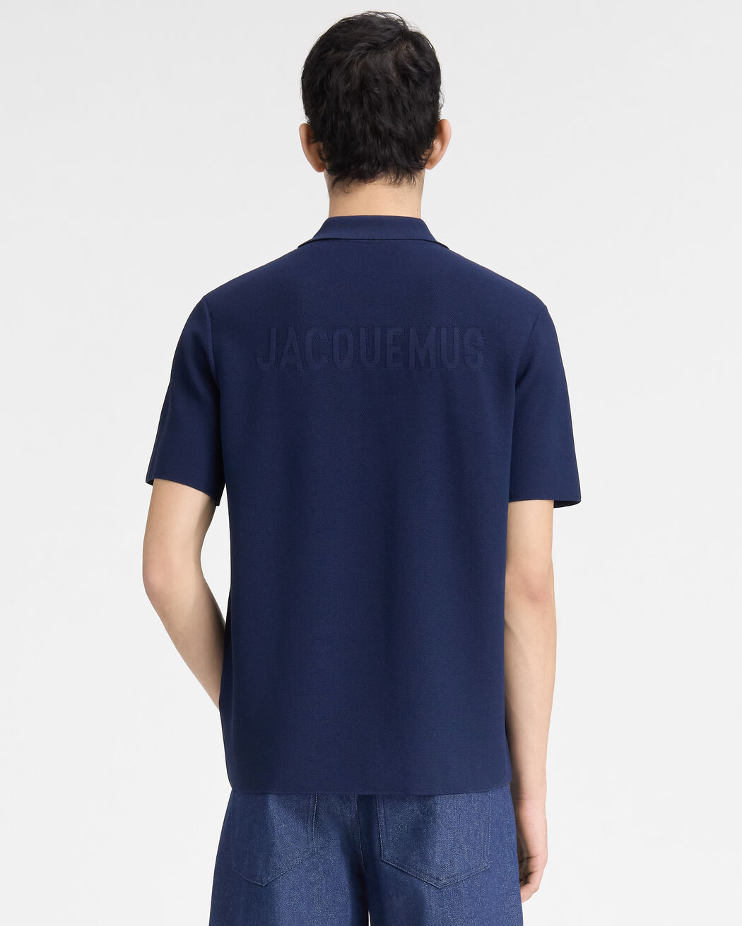 The knit polo shirt jacquemus the knit polo shirt