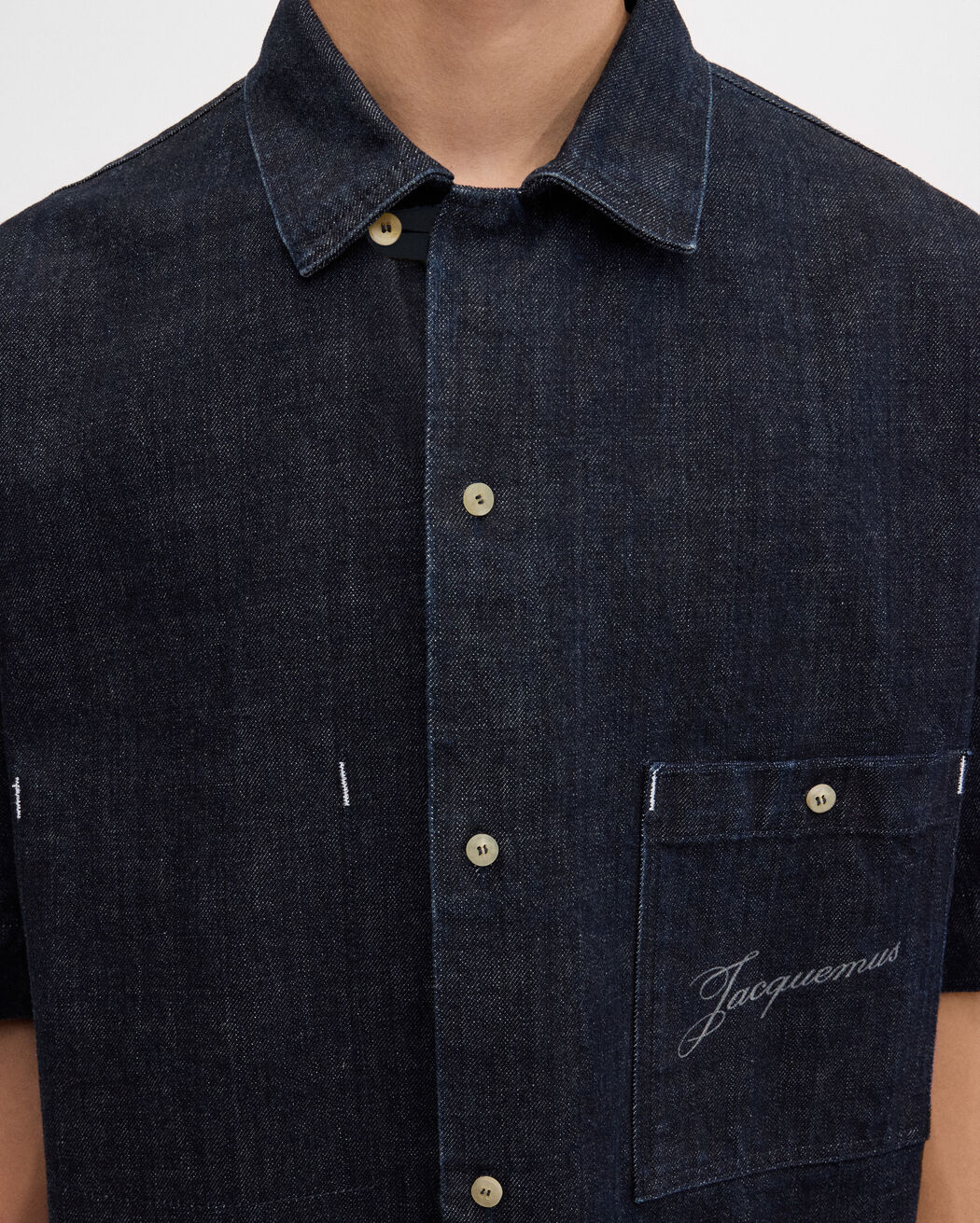 The Aloe de-Nîmes denim shirt jacquemus the aloe de n mes denim shirt