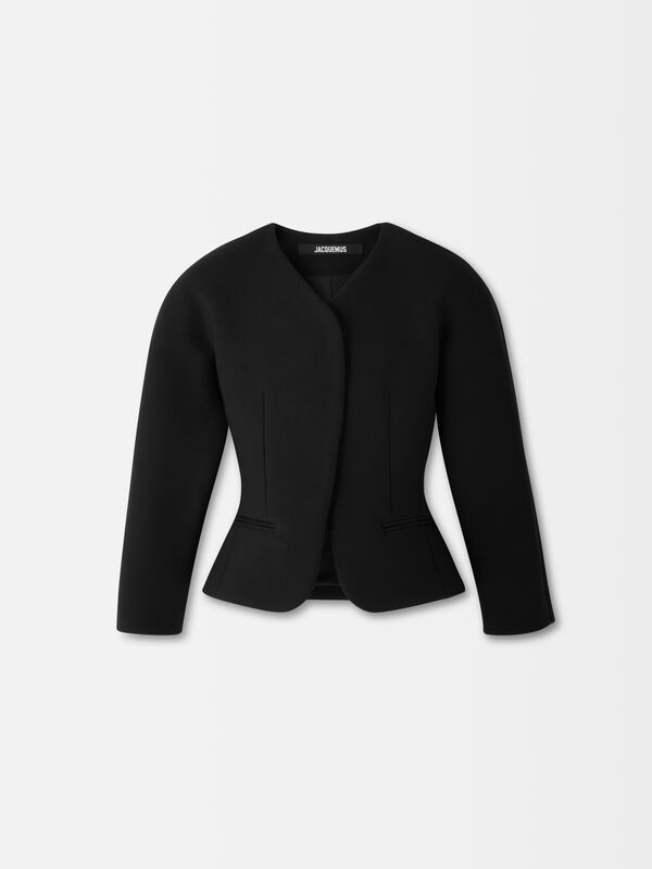 The mini Ovalo jacket jacquemus the mini ovalo jacket