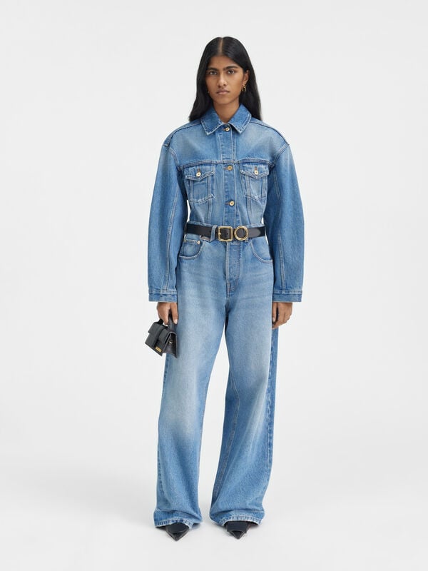 The wide de-Nîmes denim pants jacquemus the wide de n mes denim pants