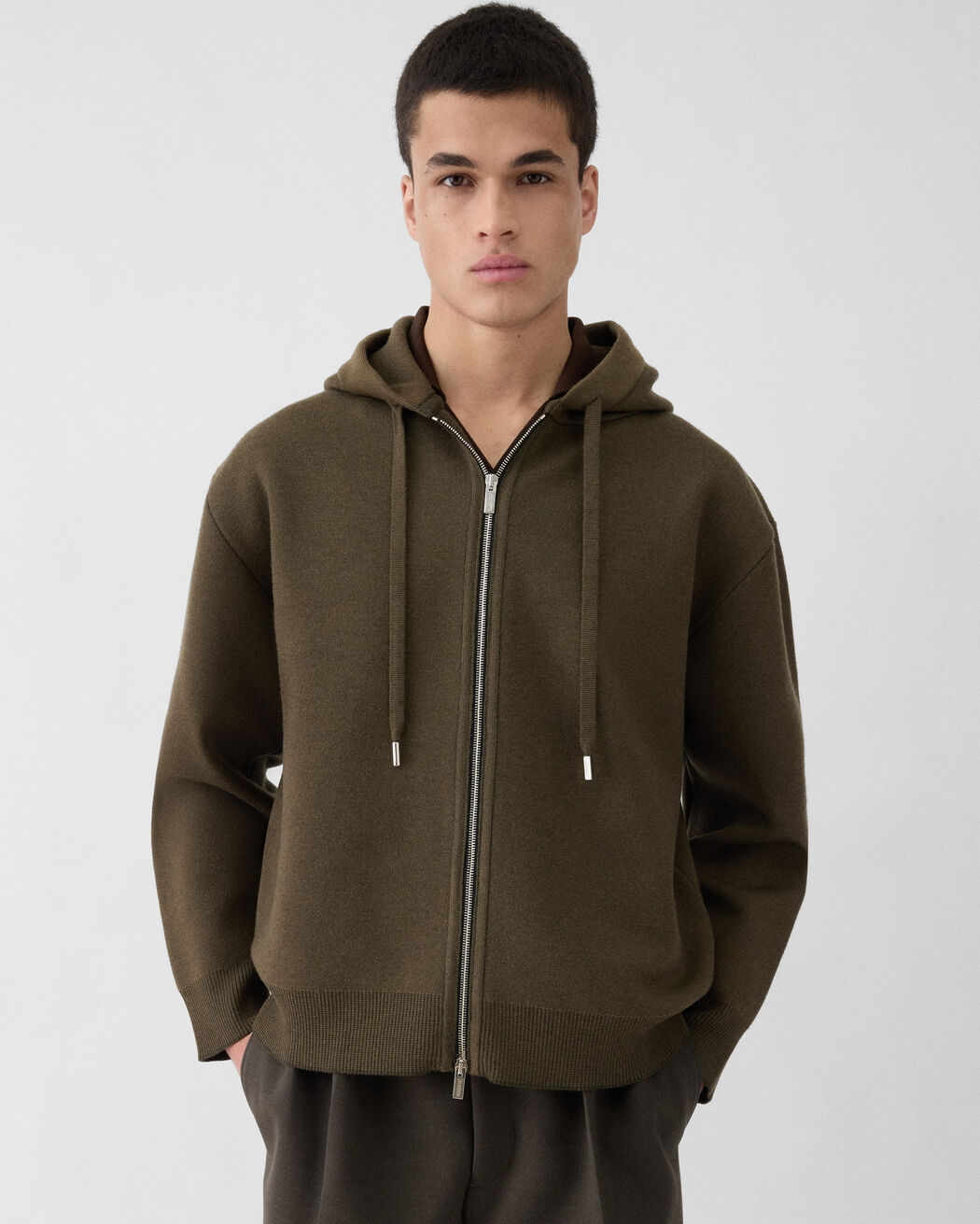 The piqué hooded cardigan jacquemus the piqu hooded cardigan