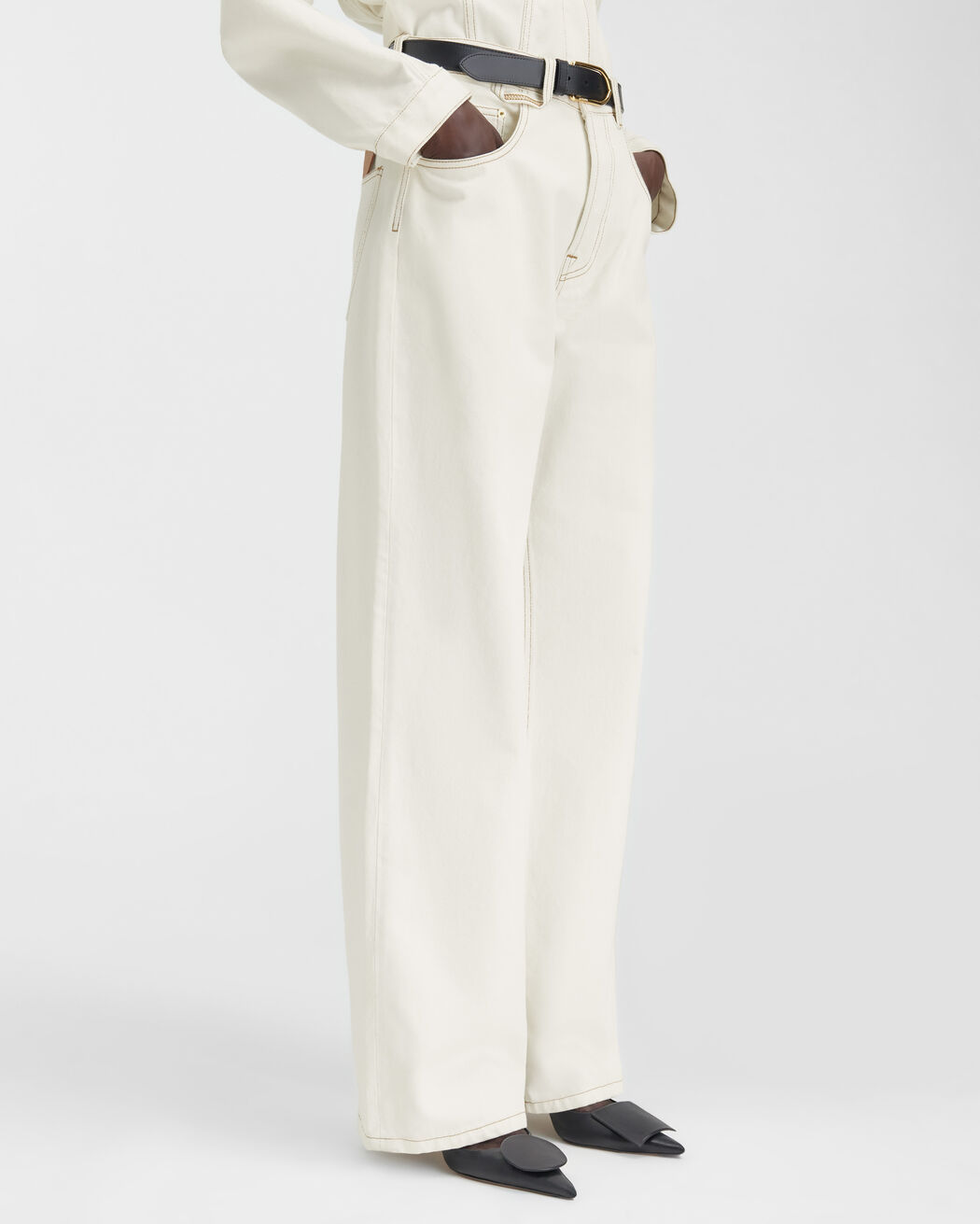 The wide de-Nîmes denim pants jacquemus the wide de n mes denim pants