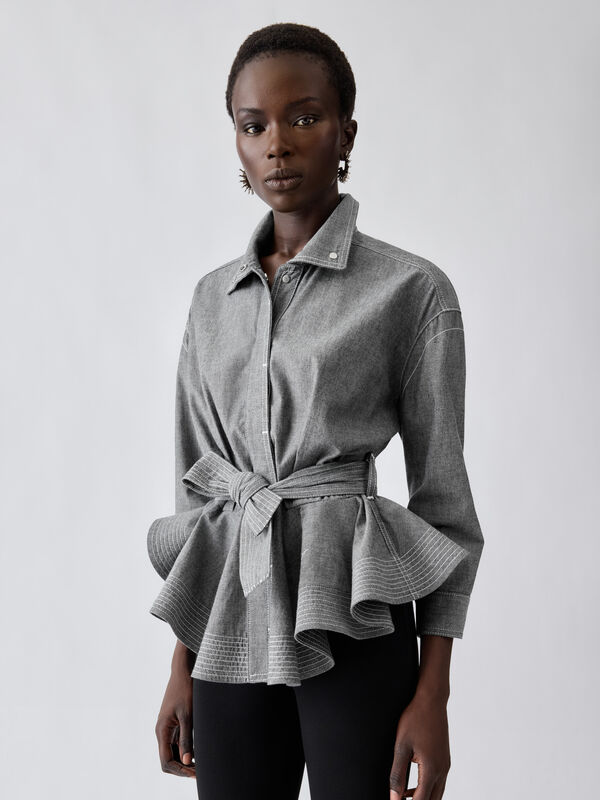 The Cabana de-Nîmes denim jacket jacquemus the cabana de n mes denim jacket