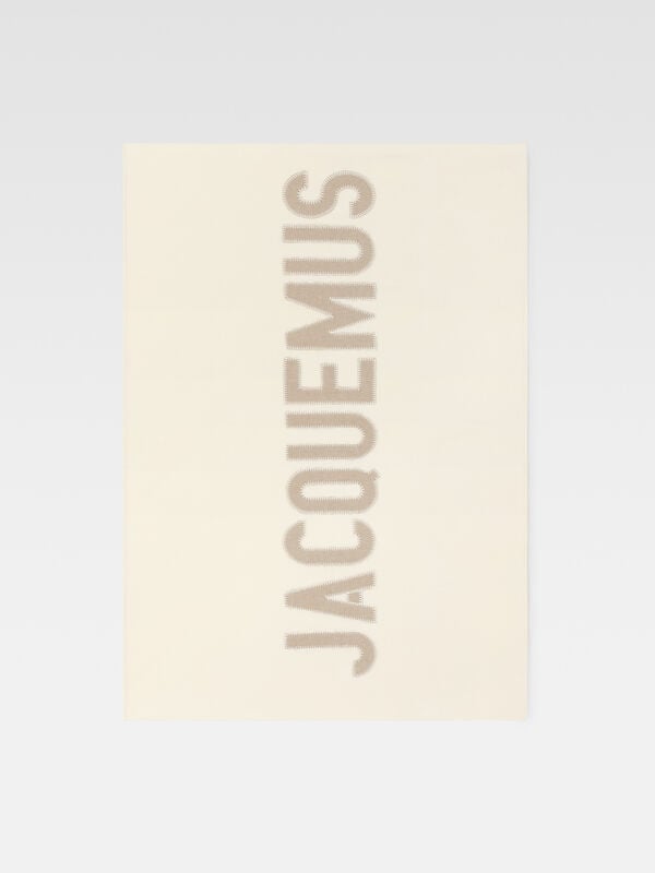 وشاح The embroidered Jacquemus plaid وشاح the embroidered jacquemus plaid