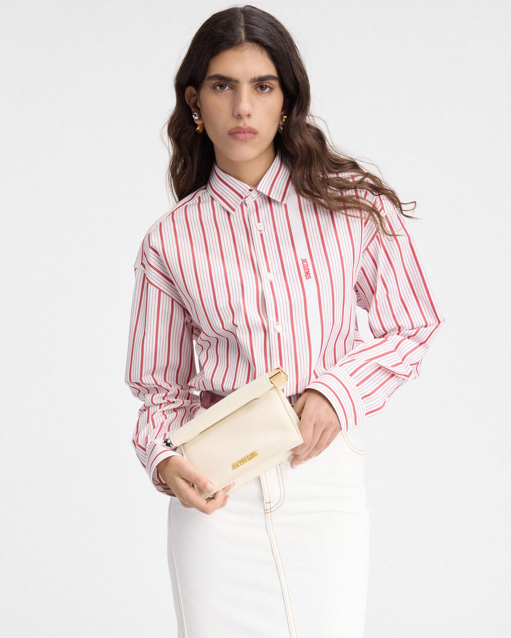 The small Rond Carré clutch jacquemus the small rond carr clutch