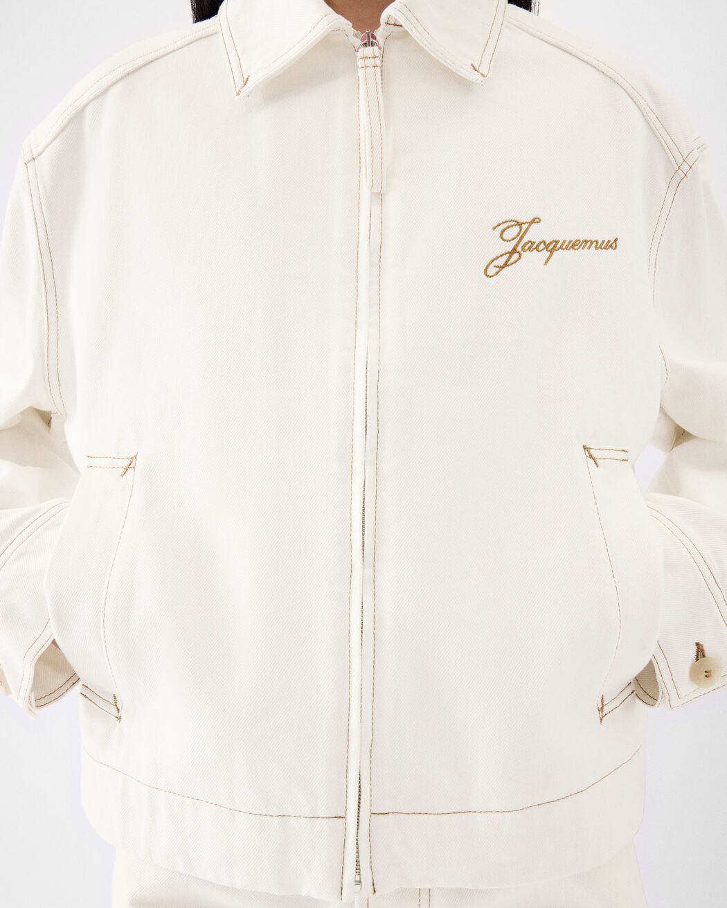 The Canevas de-Nîmes denim jacket jacquemus the canevas de n mes denim jacket