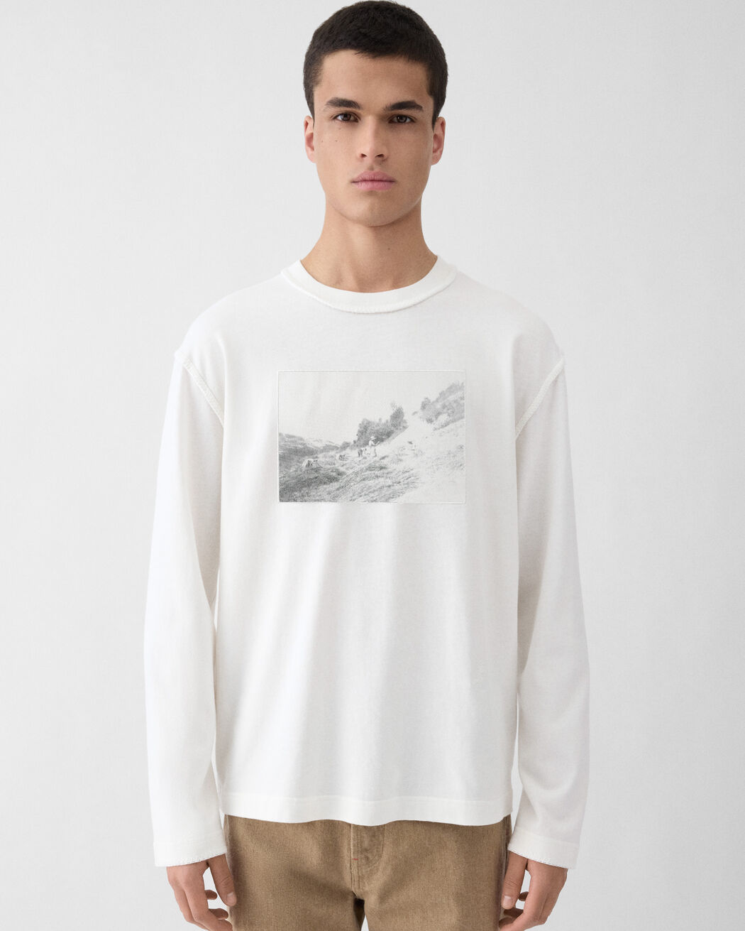The Paysan long-sleeve t-shirt jacquemus the paysan long sleeve t shirt