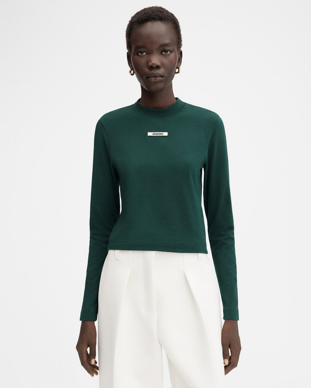 The Gros Grain long-sleeve t-shirt jacquemus the gros grain long sleeve t shirt